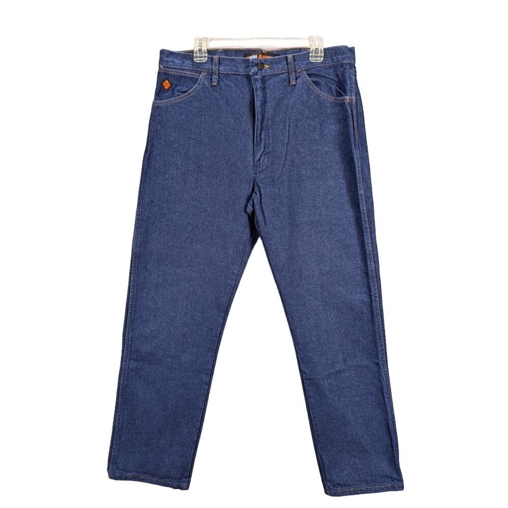 Wrangler Flame Resistant Jeans Mens 36 x 32 Denim Pants HRC 2 NFPA 2112 Western